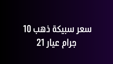 سعر سبيكة ذهب 10 جرام عيار 21