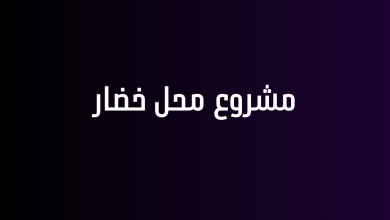 مشروع محل خضار