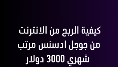 كيفية الربح من الانترنت من جوجل ادسنس مرتب شهري 3000 دولار