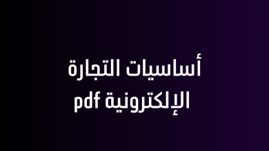 أساسيات التجارة الإلكترونية pdf