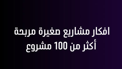 افكار مشاريع صغيرة مربحة أكثر من 100 مشروع