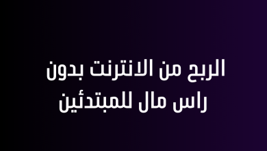 الربح من الانترنت بدون راس مال للمبتدئين