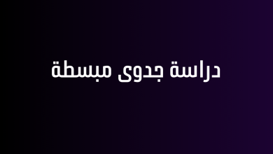 دراسة جدوى مبسطة