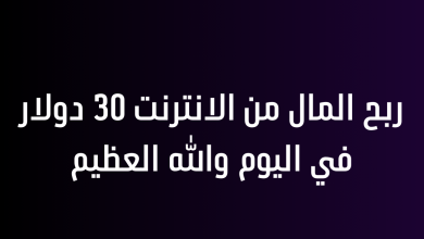 ربح المال من الانترنت 30 دولار في اليوم والله العظيم