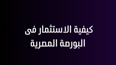 كيفية الاستثمار فى البورصة المصرية