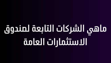 ماهي الشركات التابعة لصندوق الاستثمارات العامة