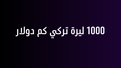 1000 ليرة تركي كم دولار