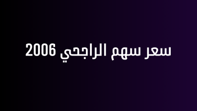 سعر سهم الراجحي 2006