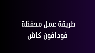 طريقة عمل محفظة فودافون كاش